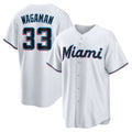 Miami Marlins #33 Eric Wagaman White HeidiMiller Home Replica Jersey