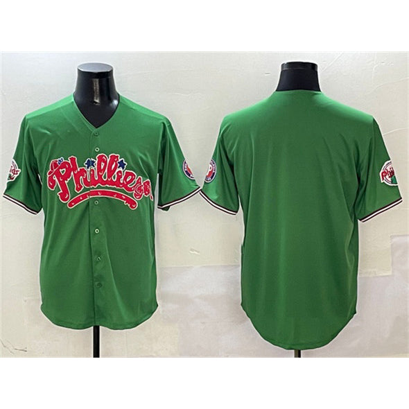 Philadelphia Phillies Blank Green HeidiMiller Phanatic Limited Stitched Jersey