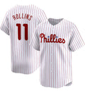 Philadelphia Phillies #11 Jimmy Rollins White HeidiMiller Home Limited Stitched Jersey