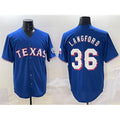 Texas Rangers #36 Wyatt Langford Royal HeidiMiller Cool Base Limited Stitched Jersey