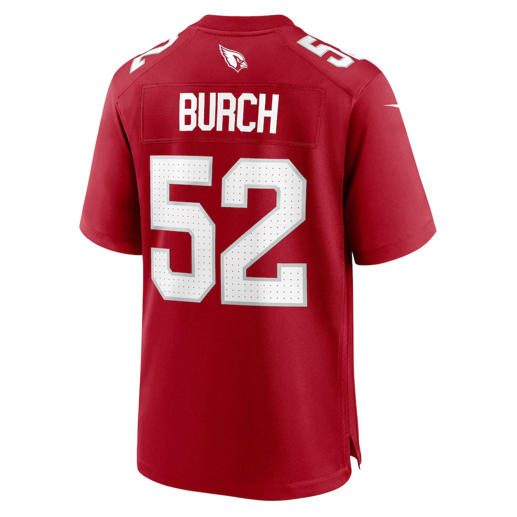 A.Cardinals #52 Jordan Burch Cardinal HeidiMiller Team Game Jersey