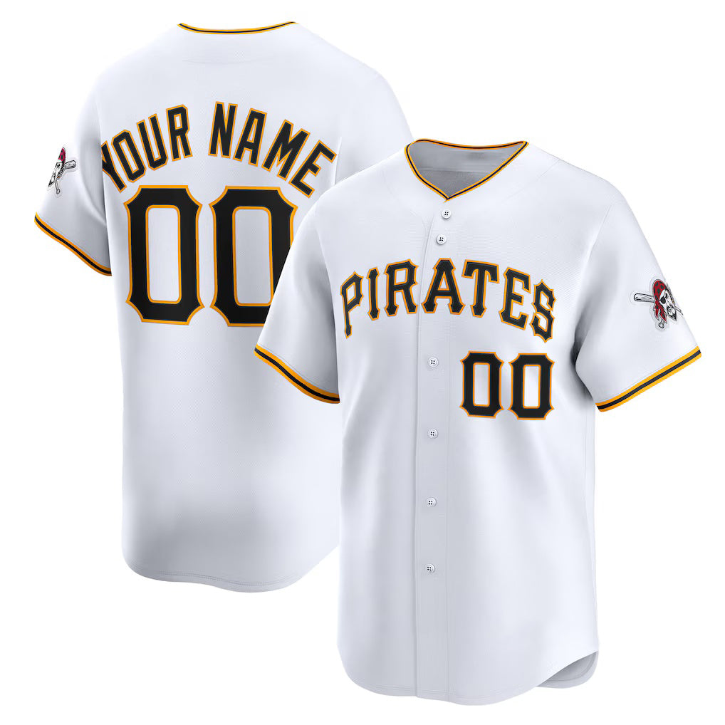 Custom Pittsburgh Pirates White HeidiMiller Home Limited Jersey