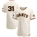 San Francisco Giants #31 LaMonte Wade Jr Cream HeidiMiller 2021 Home Player Jersey