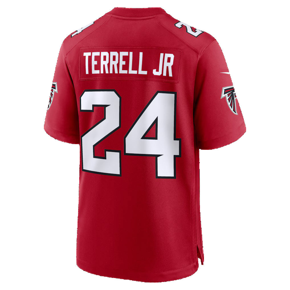 A.Falcons #24 A.J. Terrell Red HeidiMiller Game Jersey