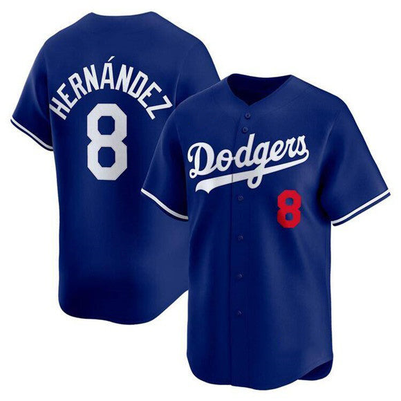 Los Angeles Dodgers #8 Enrique Hernandez Royal HeidiMiller Limited Stitched Jersey