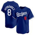 Los Angeles Dodgers #8 Enrique Hernandez Royal HeidiMiller Limited Stitched Jersey