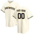 Custom Milwaukee Brewers Cream HeidiMiller Home Replica Jersey