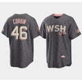 Washington Nationals #46 Patrick Corbin 2022 Grey HeidiMiller City Connect Cherry Blossom Cool Base Stitched Jersey