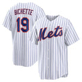 New York Mets #19 Bo Bichette White HeidiMiller Home Replica Jersey