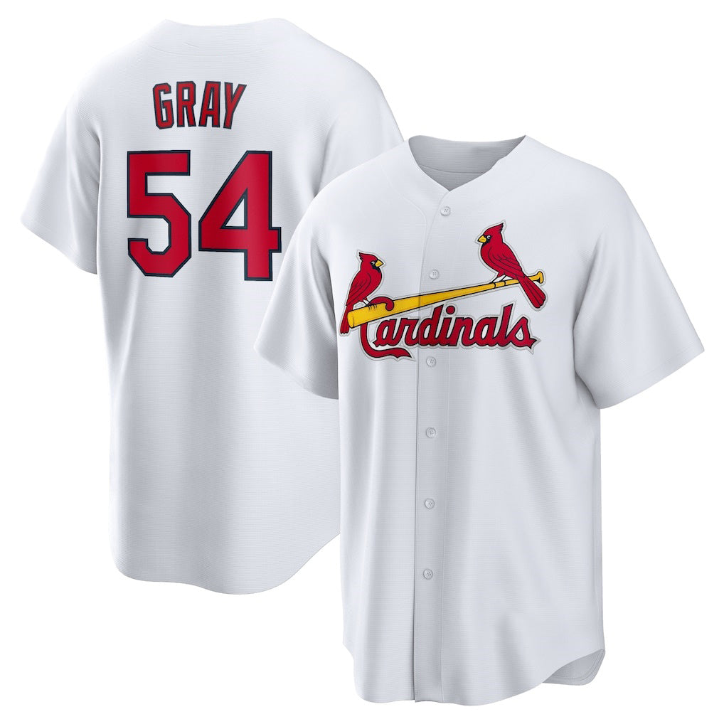 St. Louis Cardinals #54 Sonny Gray White HeidiMiller Home Replica Jersey