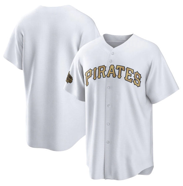 Pittsburgh Pirates Blank White HeidiMiller 2022 All-Star Cool Base Stitched Jersey