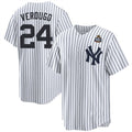 New York Yankees #24 Alex Verdugo White HeidiMiller 2024 World Series Cool Base Stitched Jersey