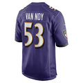 B.Ravens #53 Kyle Van Noy Purple HeidiMiller Team Game Jersey
