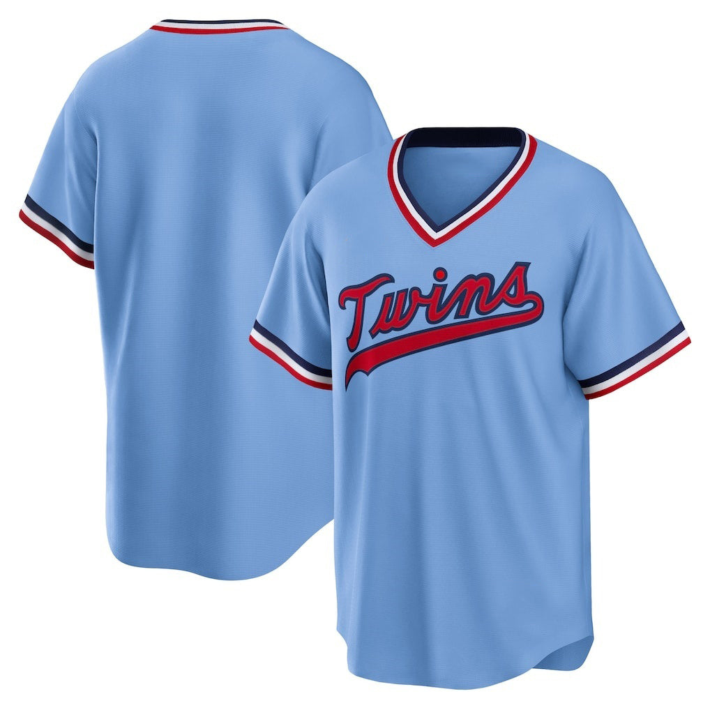 Minnesota Twins Light Blue HeidiMiller Road Cooperstown Collection Team Jersey
