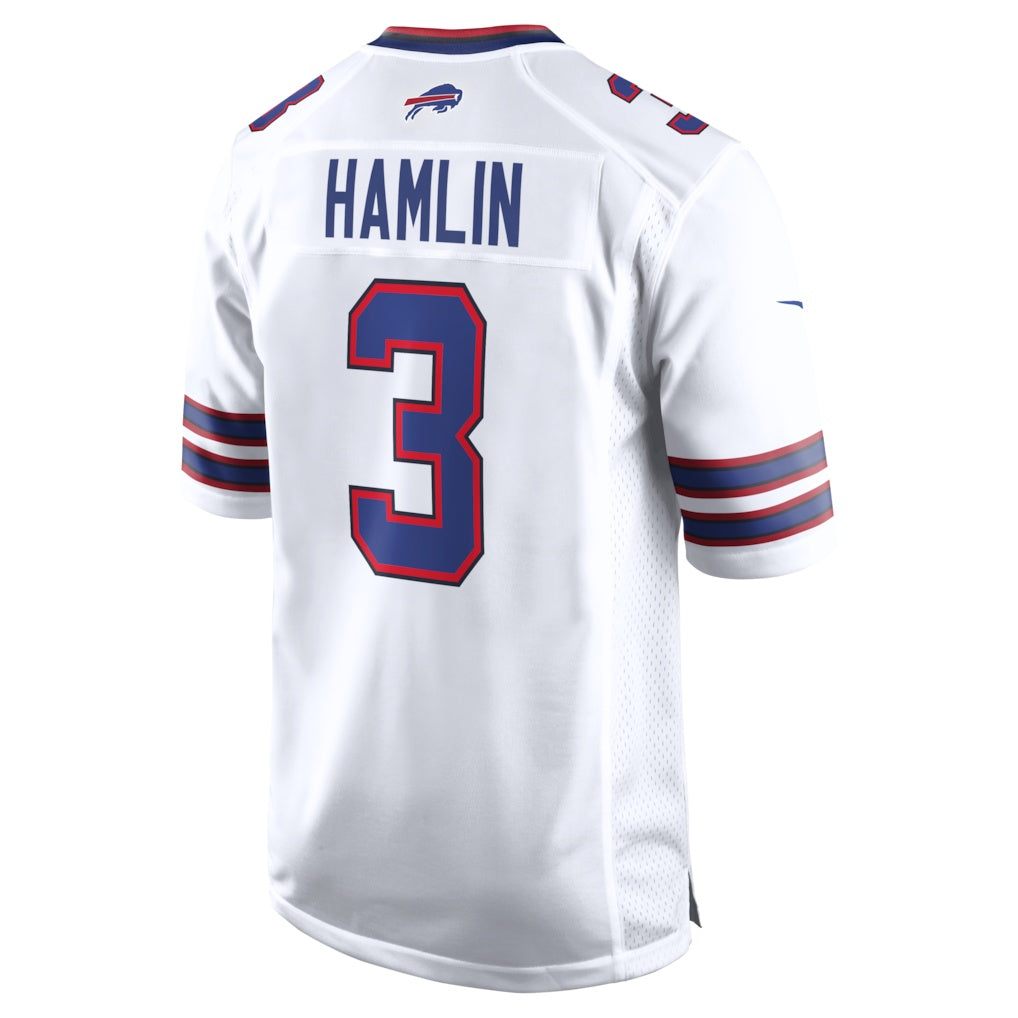 B.Bills #3 Damar Hamlin White HeidiMiller Game Jersey