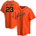 San Francisco Giants #23 Kris Bryant Orange HeidiMiller Cool Base Jersey