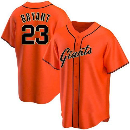 San Francisco Giants #23 Kris Bryant Orange HeidiMiller Cool Base Jersey