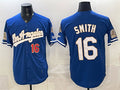 Los Angeles Dodgers #16 Will Smith Royal HeidiMiller 2026 Gold Collection 9x & B2B Champs Patch Stitched Jersey