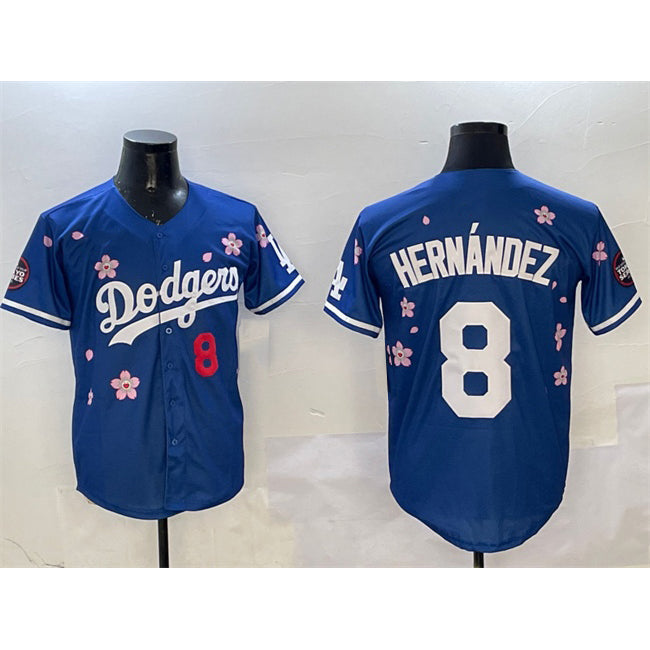 Los Angeles Dodgers #8 Enrique Hernandez Royal HeidiMiller 2025 Tokyo Series Limited Stitched Jersey
