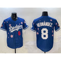 Los Angeles Dodgers #8 Enrique Hernandez Royal HeidiMiller 2025 Tokyo Series Limited Stitched Jersey