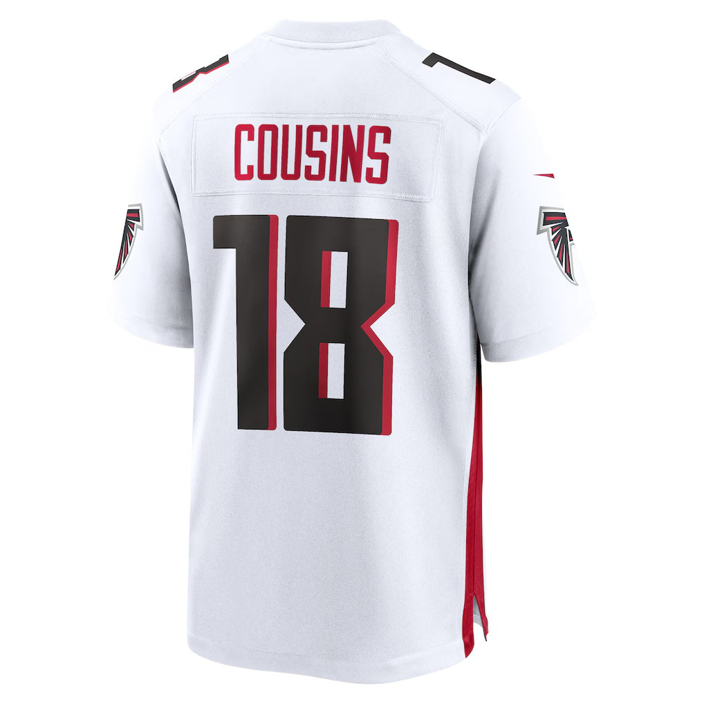 A.Falcons #18 Kirk Cousins White HeidiMiller Game Player Jersey