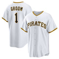 Pittsburgh Pirates #1 Groom Home White HeidiMiller Replica Jersey
