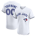 Custom Toronto Blue Jays White HeidiMiller Home Elite Sponsor Patch Jersey