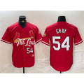 St. Louis Cardinals #54 Sonny Gray Red HeidiMiller 2024 City Connect Stitched Jersey