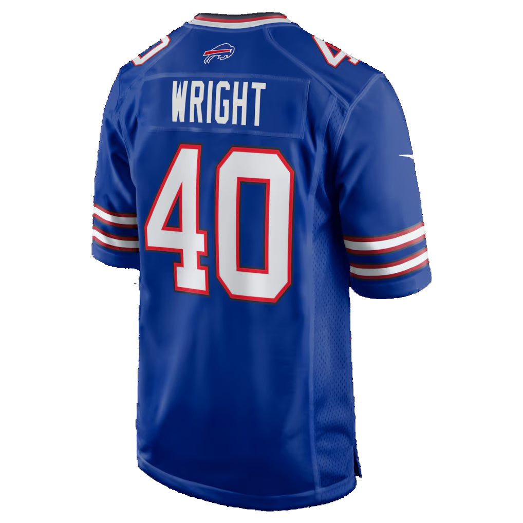 B.Bills #40 Matthew Wright Royal HeidiMiller Team Game Jersey