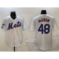New York Mets #48 Jacob DeGrom White HeidiMiller 2025 Spring Training Cool Base Stitched Jersey