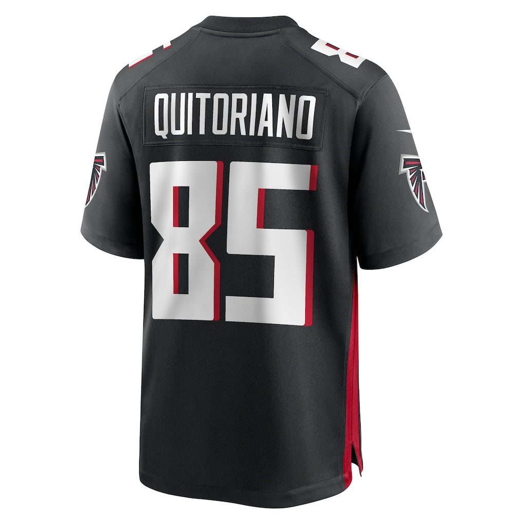 A.Falcons #85 Teagan Quitoriano Black HeidiMiller Team Game Jersey