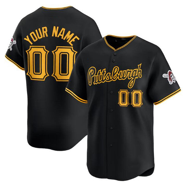 Custom Pittsburgh Pirates Active Player Black HeidiMiller Alternate Limited Stitched Jersey