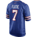 B.Bills #7 Doug Flutie Royal HeidiMiller Game Retired Player Jersey
