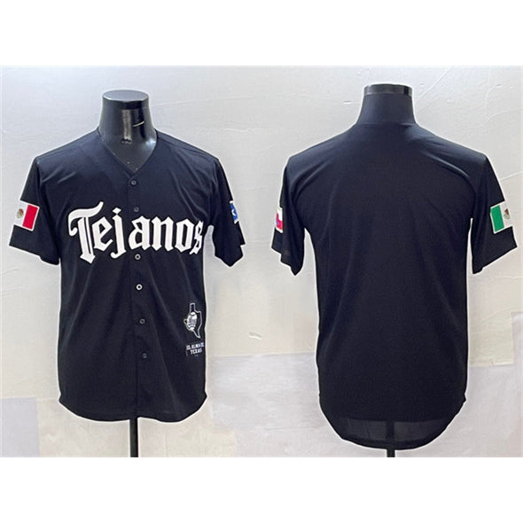 Texas Rangers Blank Black HeidiMiller Mexico 2025 Vapor Premier Limited Stitched Jersey