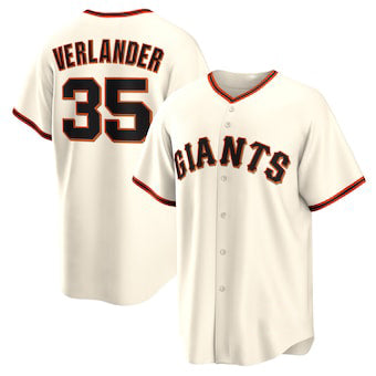 San Francisco Giants #35 Justin Verlander Cream HeidiMiller Home Replica Jersey