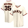 San Francisco Giants #35 Justin Verlander Cream HeidiMiller Home Replica Jersey