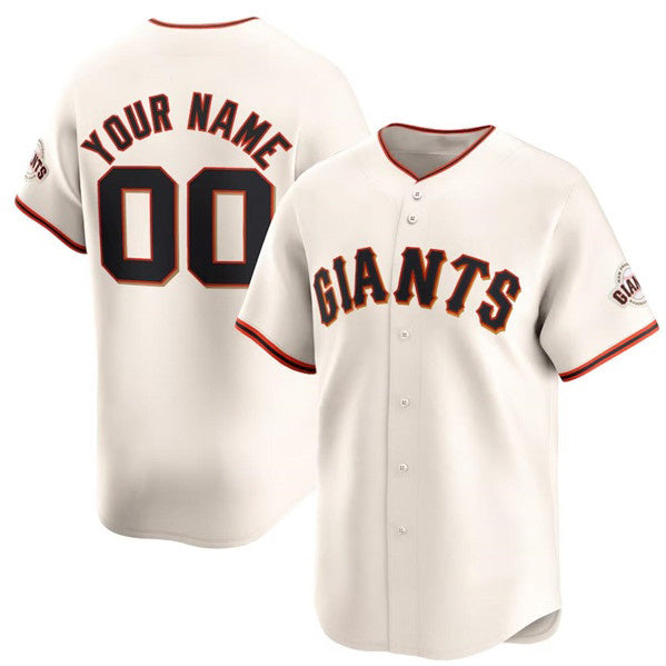 Custom San Francisco Giants Active Player Cream HeidiMiller Home Limited Stitched Jersey