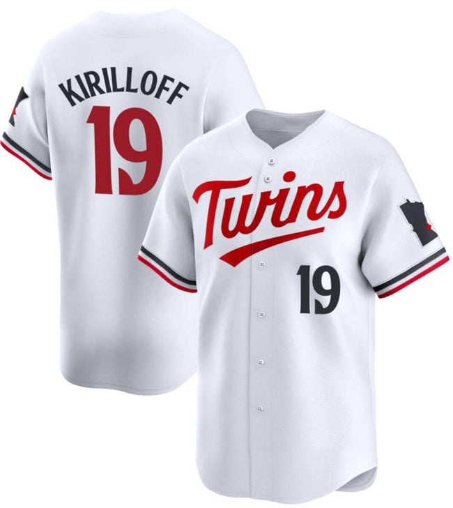Minnesota Twins #19 Alex Kirilloff White HeidiMiller 2024 Home Limited Stitched Jersey