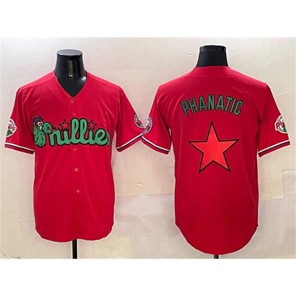 Philadelphia Phillies Red HeidiMiller Phanatic Limited Stitched Jersey