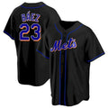 New York Mets #23 Javier Baez Black HeidiMiller Replica Jersey