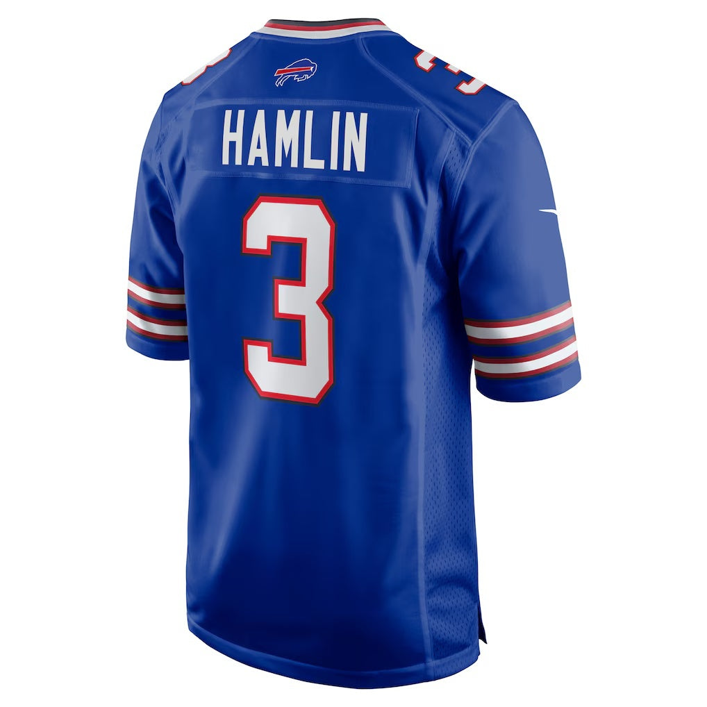 B.Bills #3 Damar Hamlin Royal HeidiMiller Game Jersey