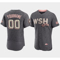 Custom Washington Nationals 2022 Gray HeidiMiller City Connect Cherry Blossom Flex Base Stitched Jersey