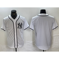 New York Yankees Blank White HeidiMiller Cool Base Stitched Jersey