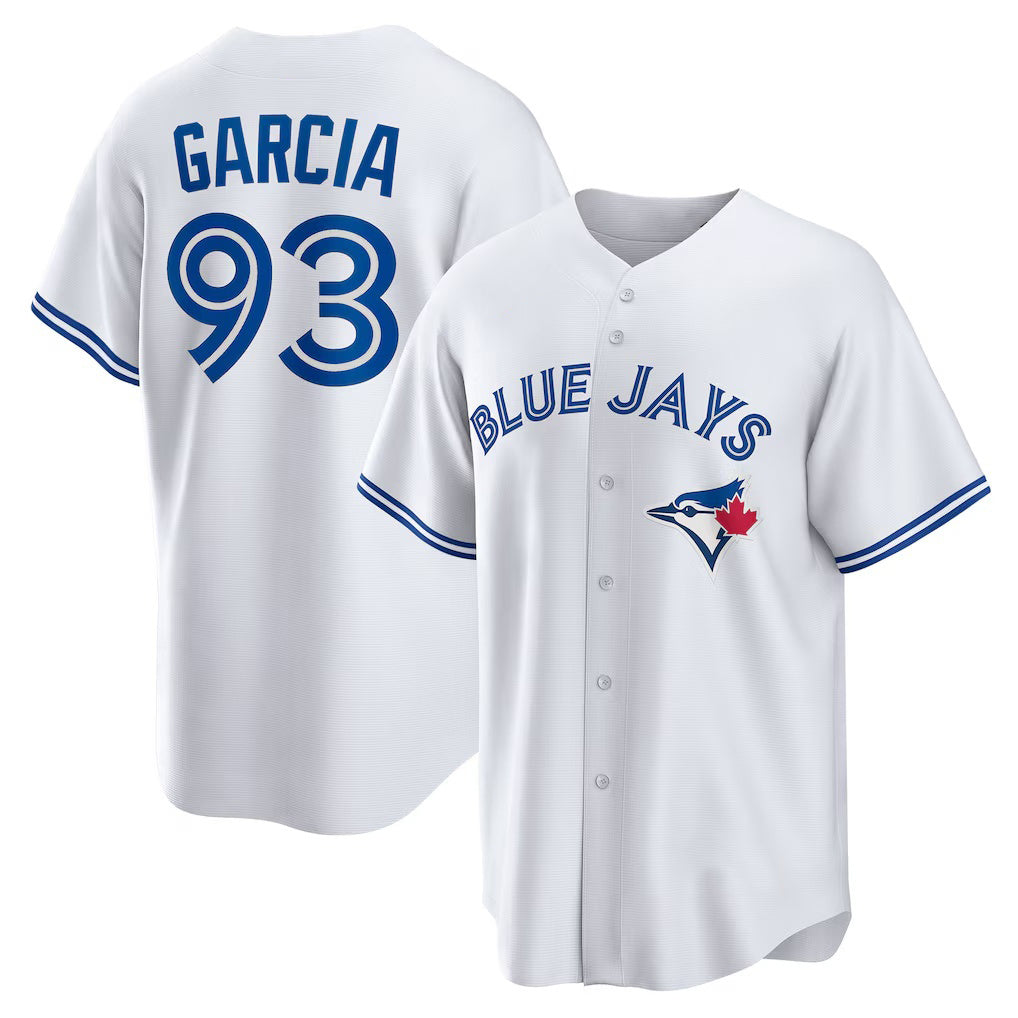 Toronto Blue Jays #93 Yimi Garcia White HeidiMiller Home Replica Player Jersey
