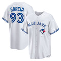 Toronto Blue Jays #93 Yimi Garcia White HeidiMiller Home Replica Player Jersey
