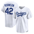 Los Angeles Dodgers #42 Jackie Robinson White HeidiMiller Throwback Cooperstown Collection Limited Jersey