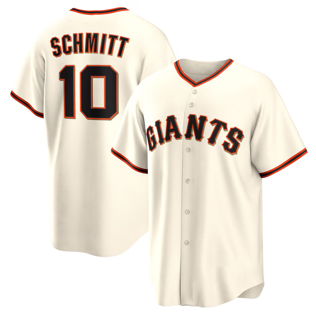 San Francisco Giants #10 Casey Schmitt Cream HeidiMiller Home Replica Jersey