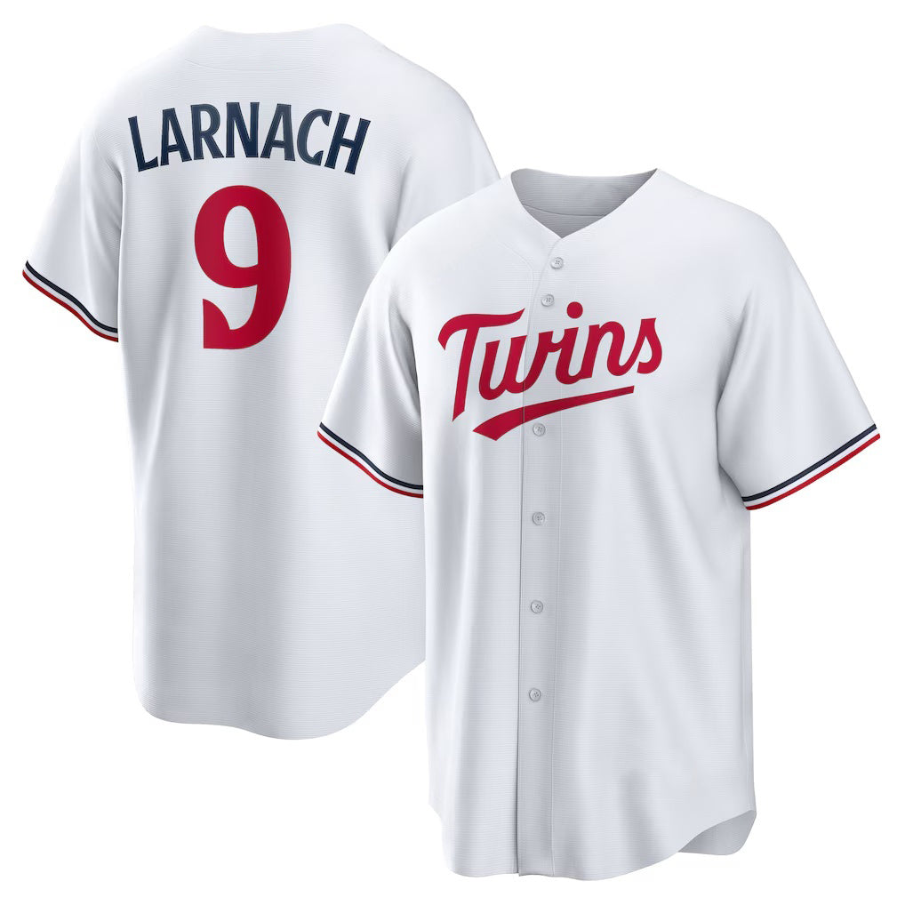 Minnesota Twins #9 Trevor Larnach White HeidiMiller Home Replica Jersey
