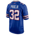 B.Bills #32 Toriano Pride Jr. Royal HeidiMiller Team Game Jersey