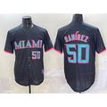 Miami Marlins #50 Agust¨ªn Ram¨ªrez Black HeidiMiller 2025 City Connect Limited Stitched Jersey